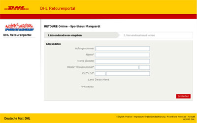 Sporthaus Marquardt - Retourenmanagement